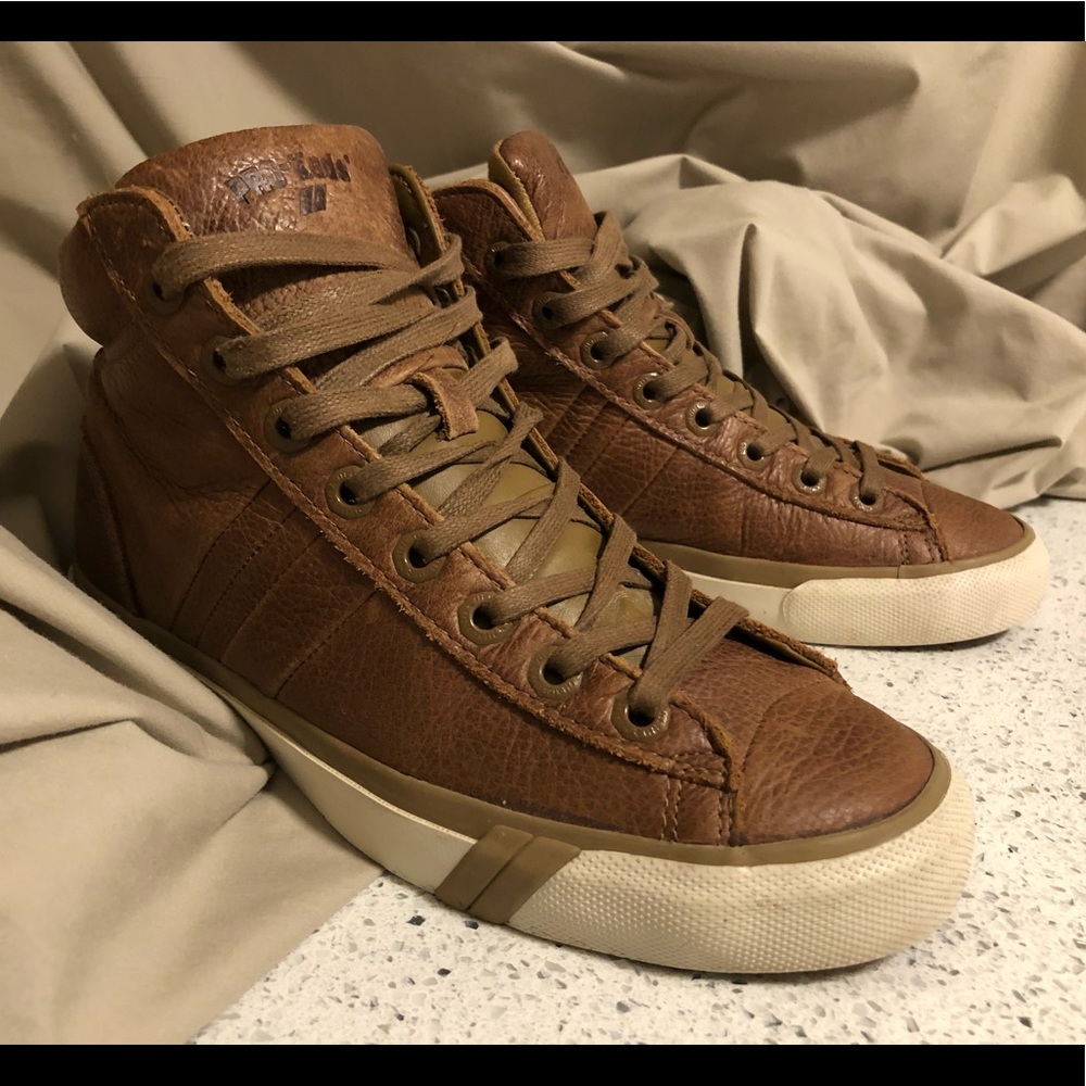Pro Keds • Brown Leather Hi Tops • Men’s 7M